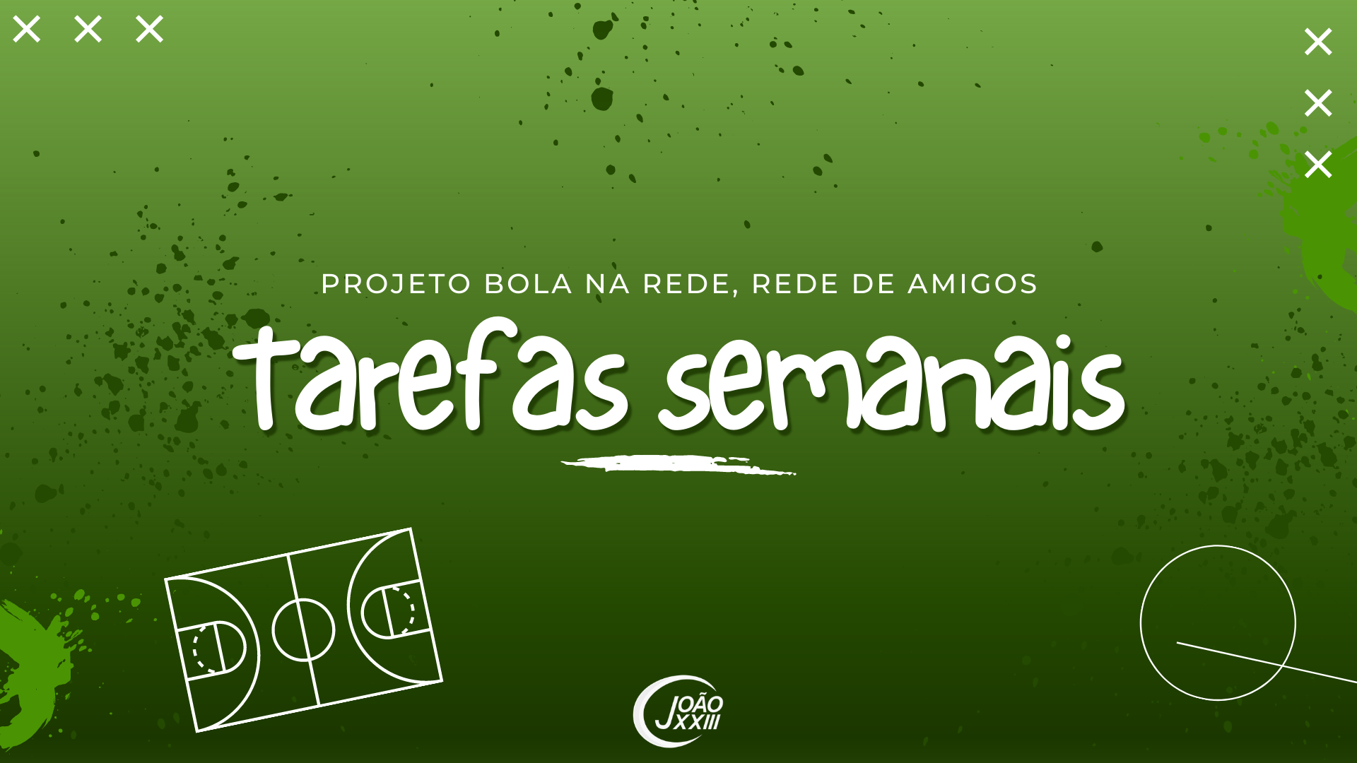 You are currently viewing Tarefas semanais – Projeto “Bola na rede, rede de amigos”